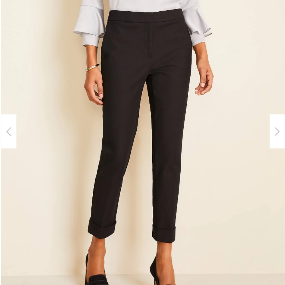 Women's Black Tailored Ankle Pants